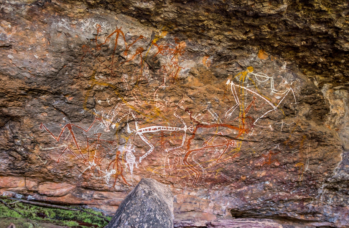 Arte aborigen en Kakadu