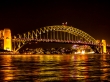 Puente de la Bahía de Sydney, por la noche