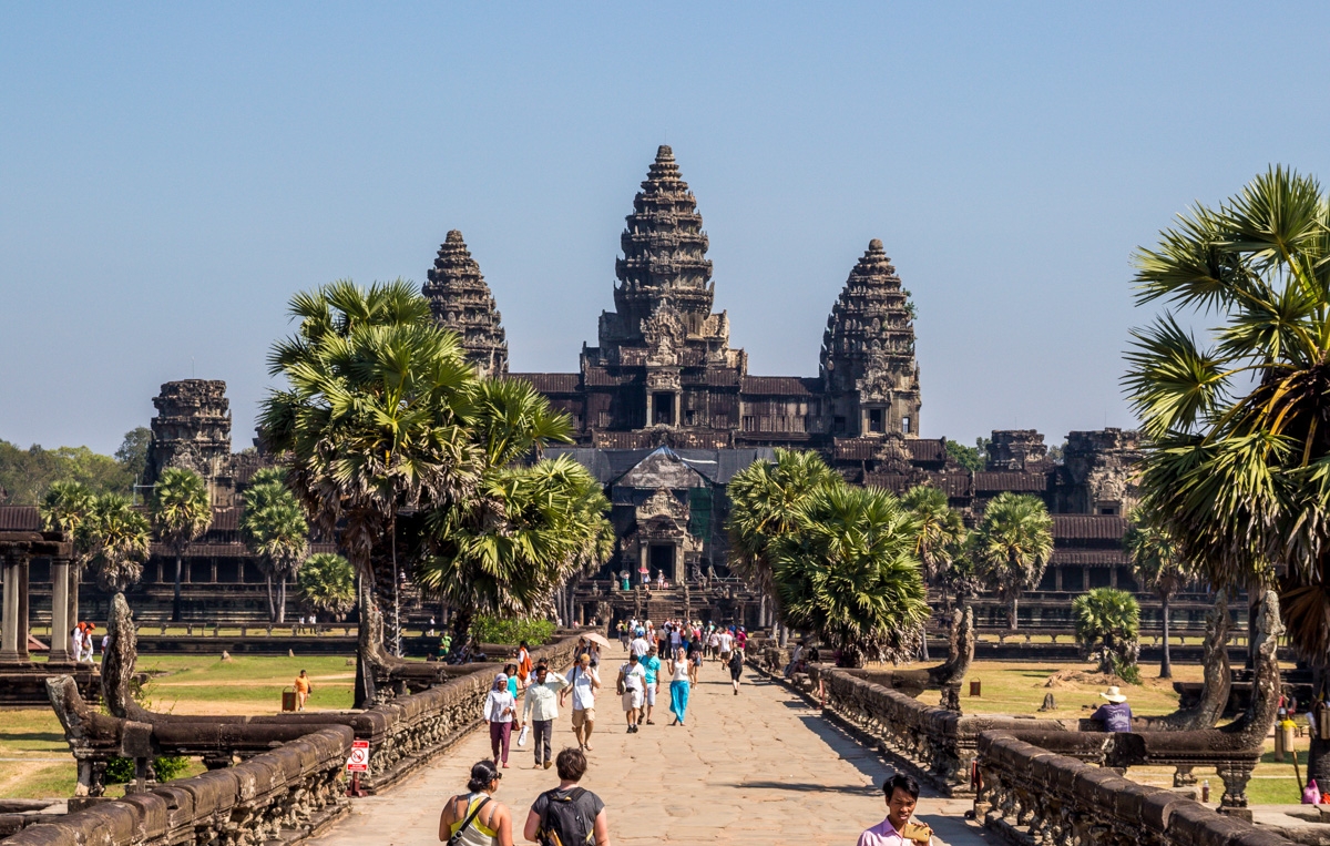 La entrada principal a Angkor Wat