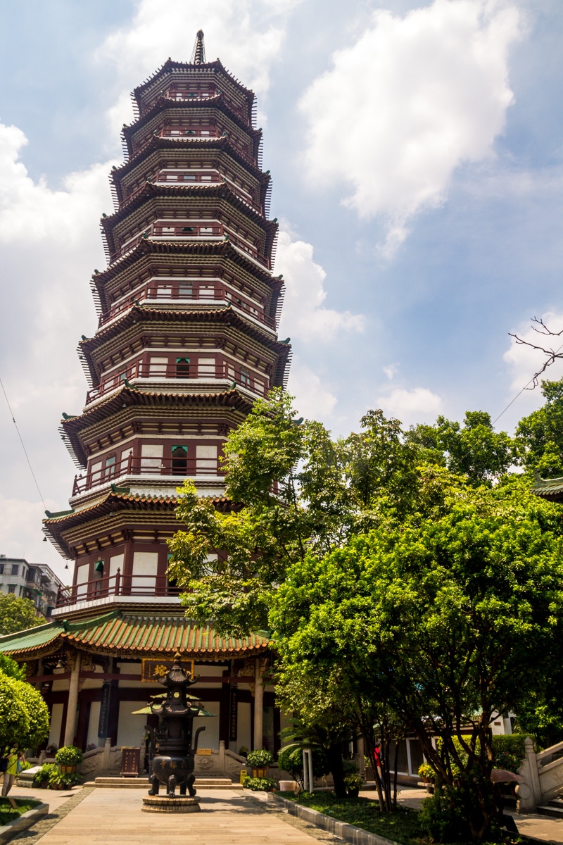 Gran pagoda en Guangzhou