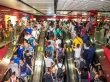 Metro de Guangzhou, cillones de chinos por doquier