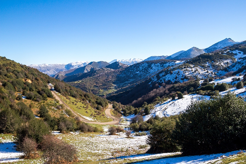 Nieve en Asturias