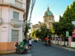 Calles y catedral de Manila