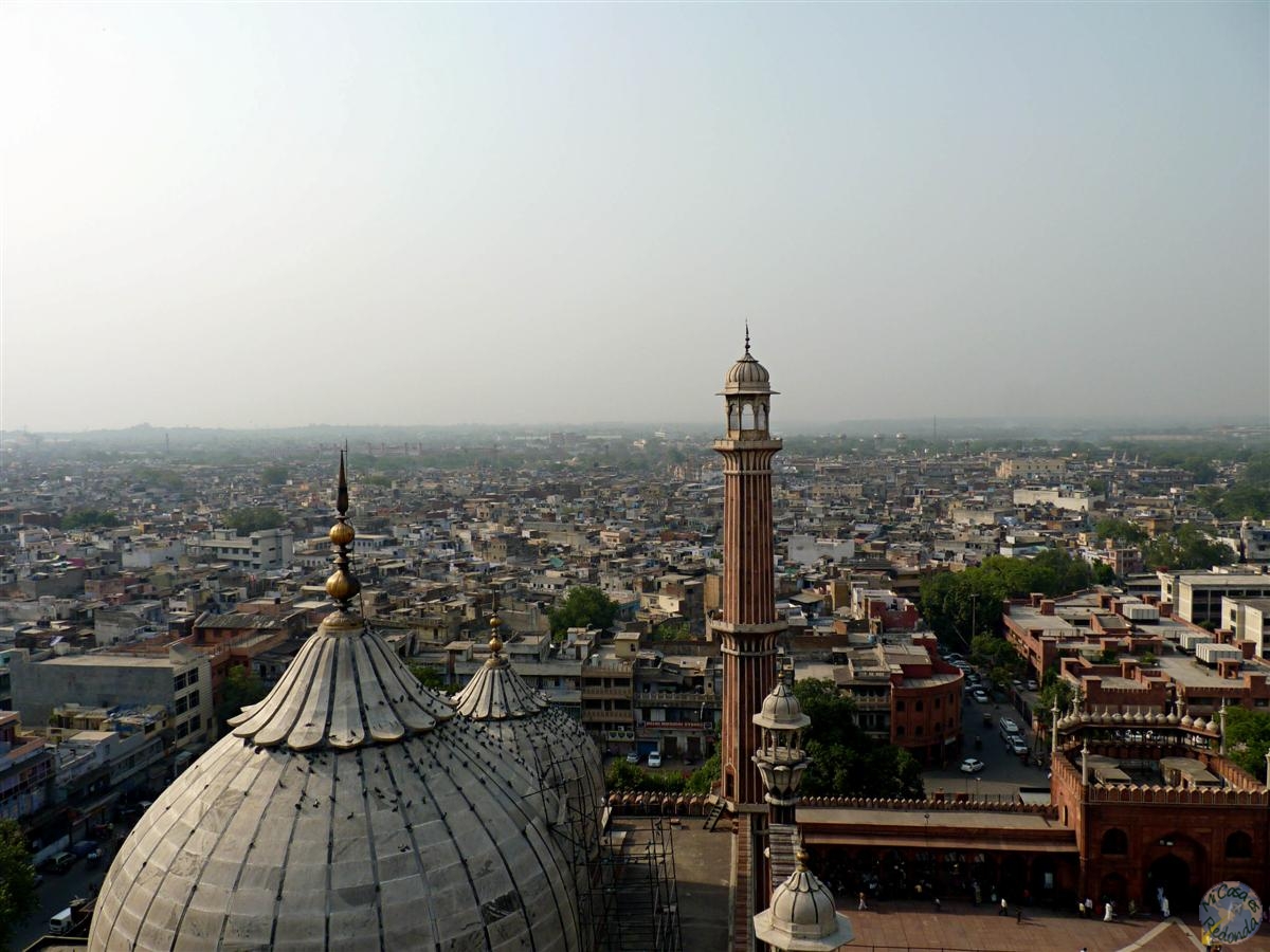Vistas de Delhi desde su gran mezquita