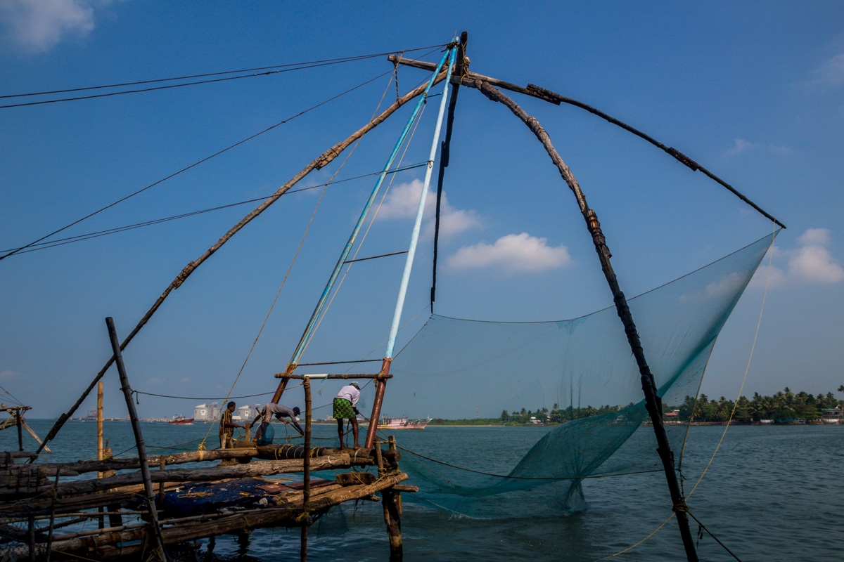 Redes de pesca chinas, Fort Cochi