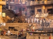 Crematorio principal de Varanasi. Prohibido sacar fotos de las piras y los difuntos