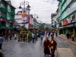 La peatonal de Gangtok, posiblemente la calle más limpia de India