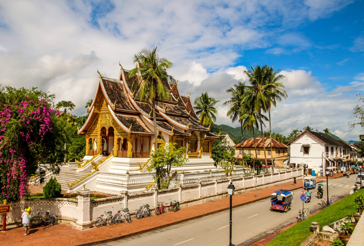 Junto al Palacio Real, Luang Prabang