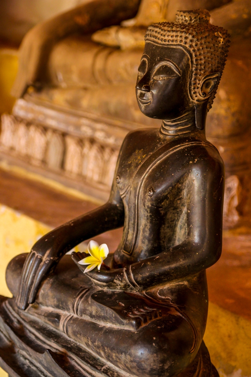 Y el Buda recoge su ofrenda, Vientiane