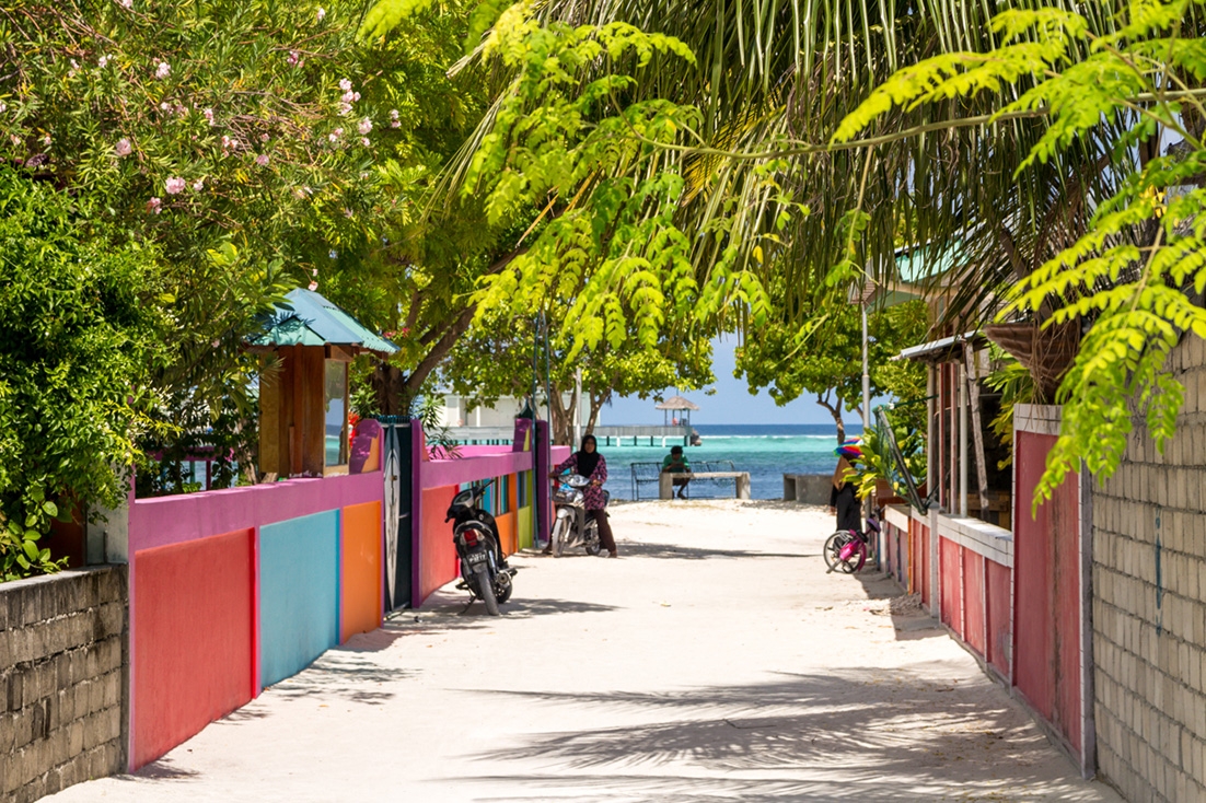 Calle de Guraidhoo, Maldivas