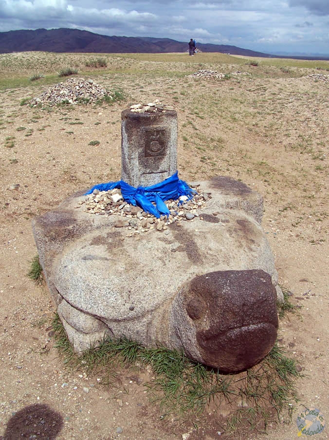 Una de las tortugas protectoras de Karakorum, la antigua capital mongol