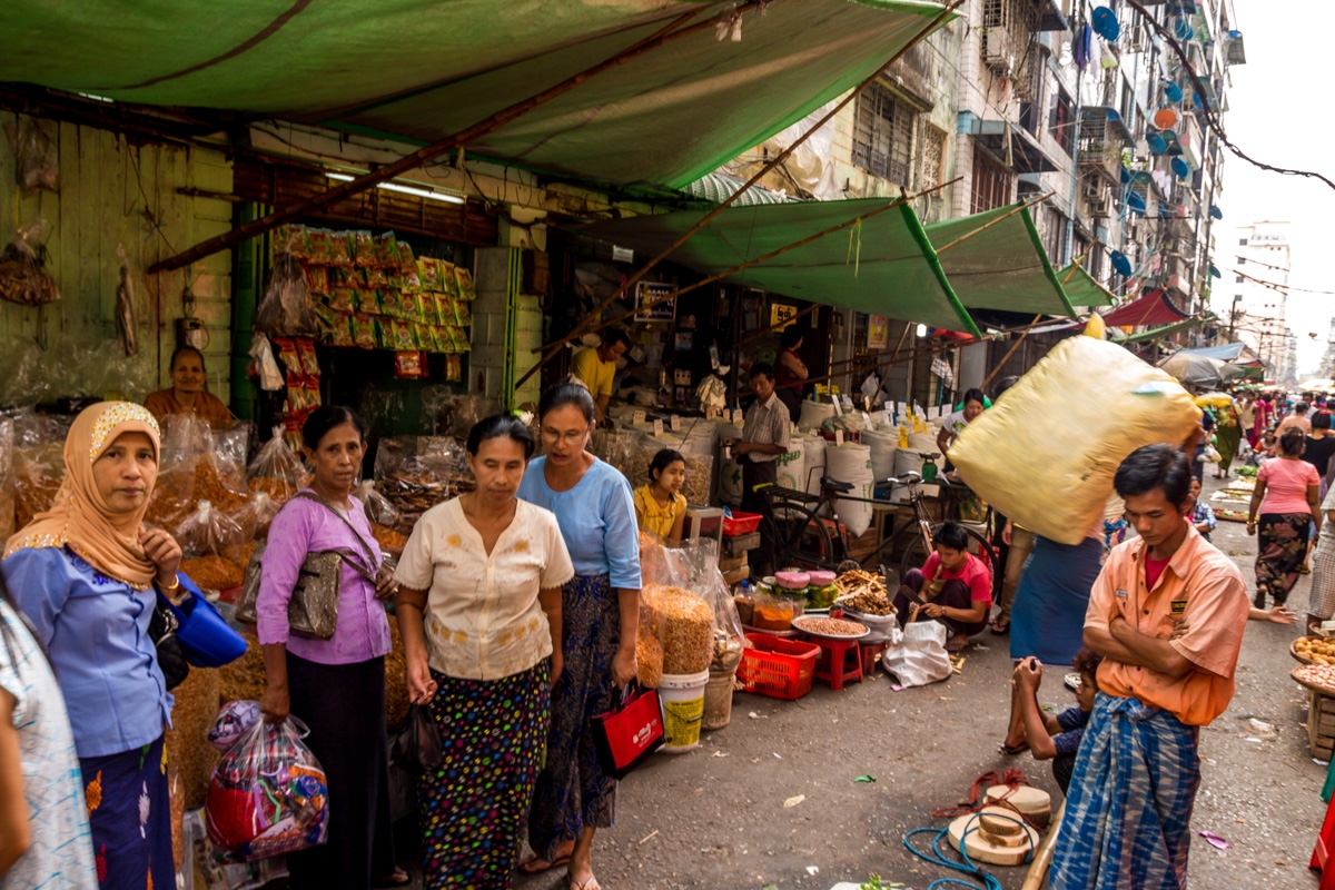 No acostumbran demasiado a los turistas, Yangon