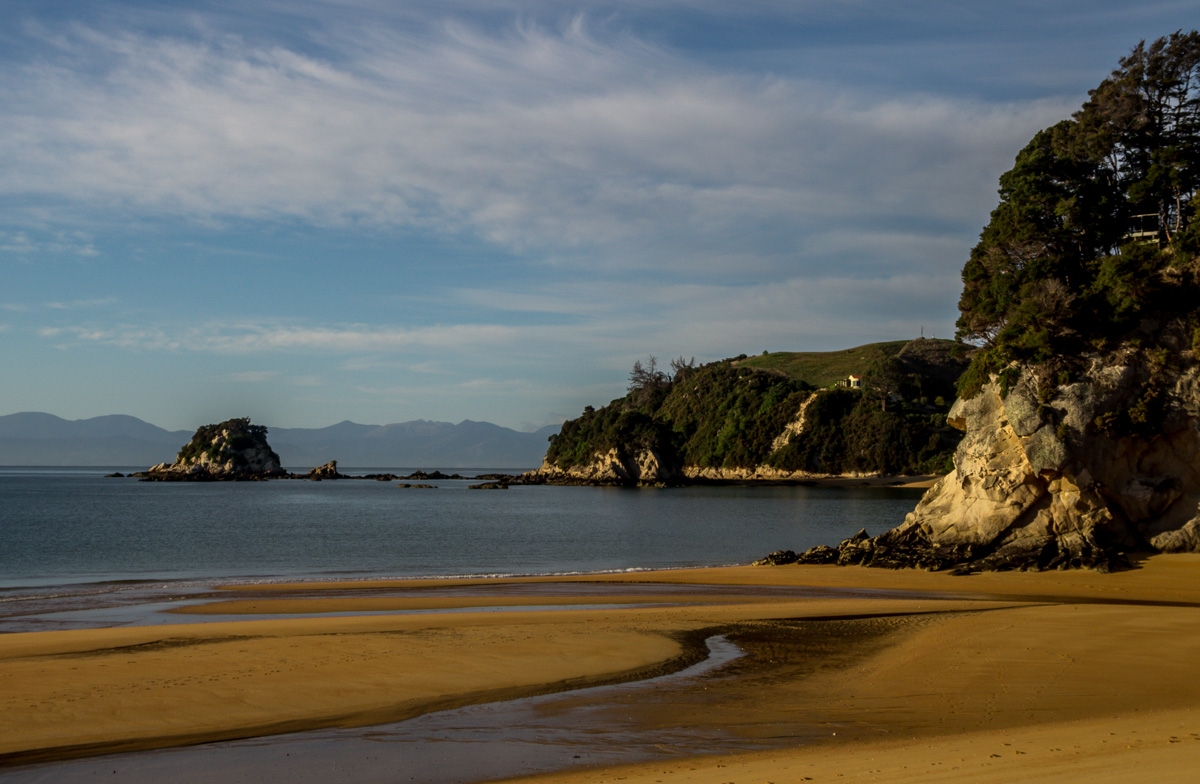 La playa de Kaiteriteri, entrada a Abel Tasman