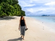 Caminando por playas de Seychelles