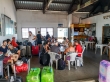 Sala de espera de los ferrys entre islas de Seychelles