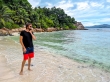 Decidiendo si hacer o no snorkel, Seychelles