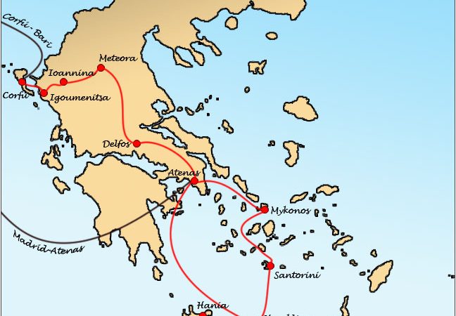 Mapa Ruta Grecia