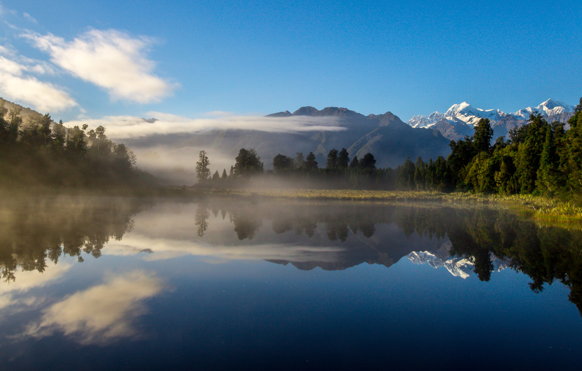 Mirror Lake, Costa Oeste de Nueva Zelanda