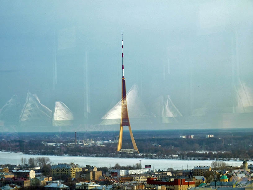 La torre de televisión, la estructura más alta de la UE, Riga