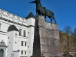 Estatua de Gedimidas, plaza de la catedral, Vilnius