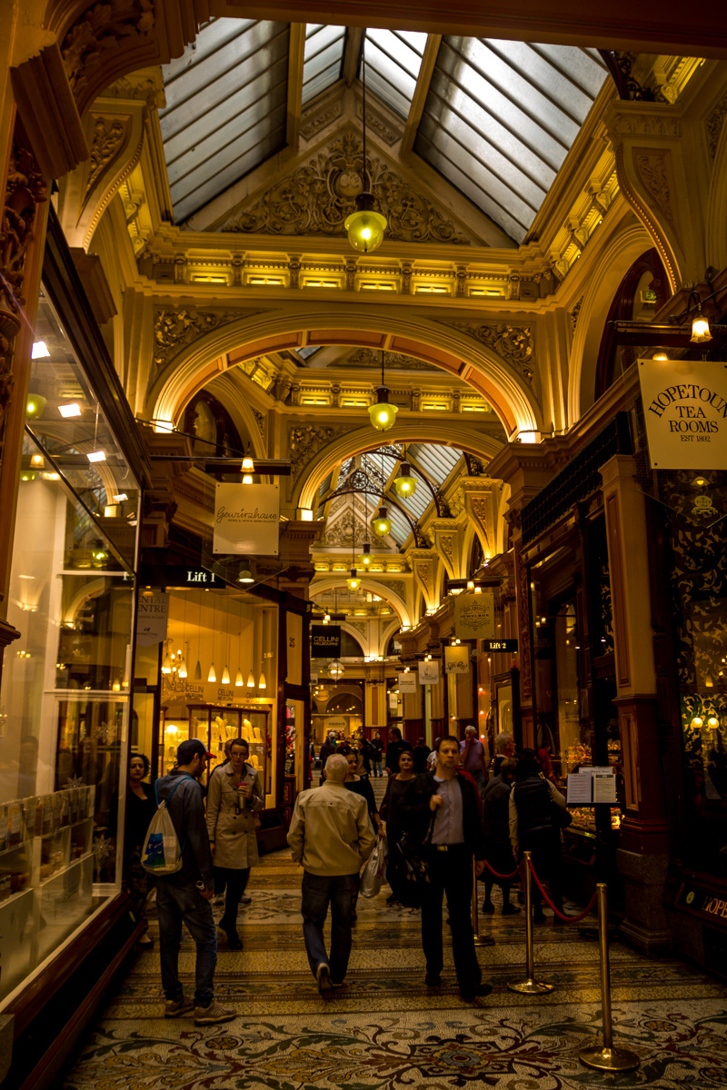 Una de las arcades más famosas de Melbourne
