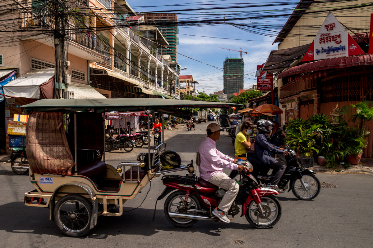 Tuk tuk en Phnom Penh