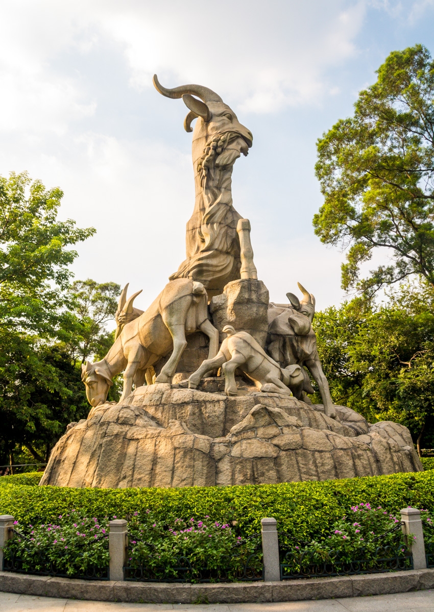 Las 5 cabras, símbolo de Guangzhou