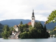 La iglesia en el centro del lago Bled