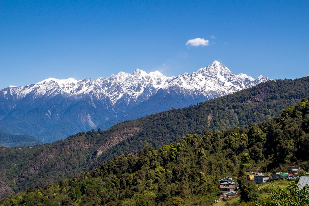 Los paisajes de Sikkim y los grandes picos