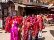Procesión de fieles en Pushkar