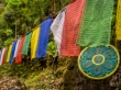 Banderas tibetanas en Sikkim