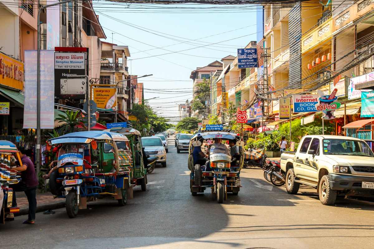 Calles de Vientiane