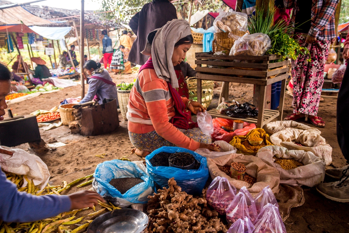 Día de mercado, Inle Lake