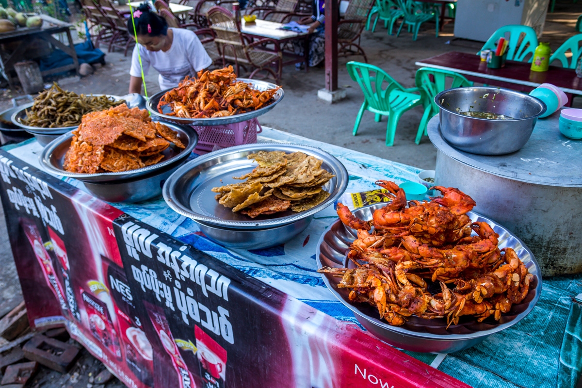 Comida local, Amarapura, Mandalay