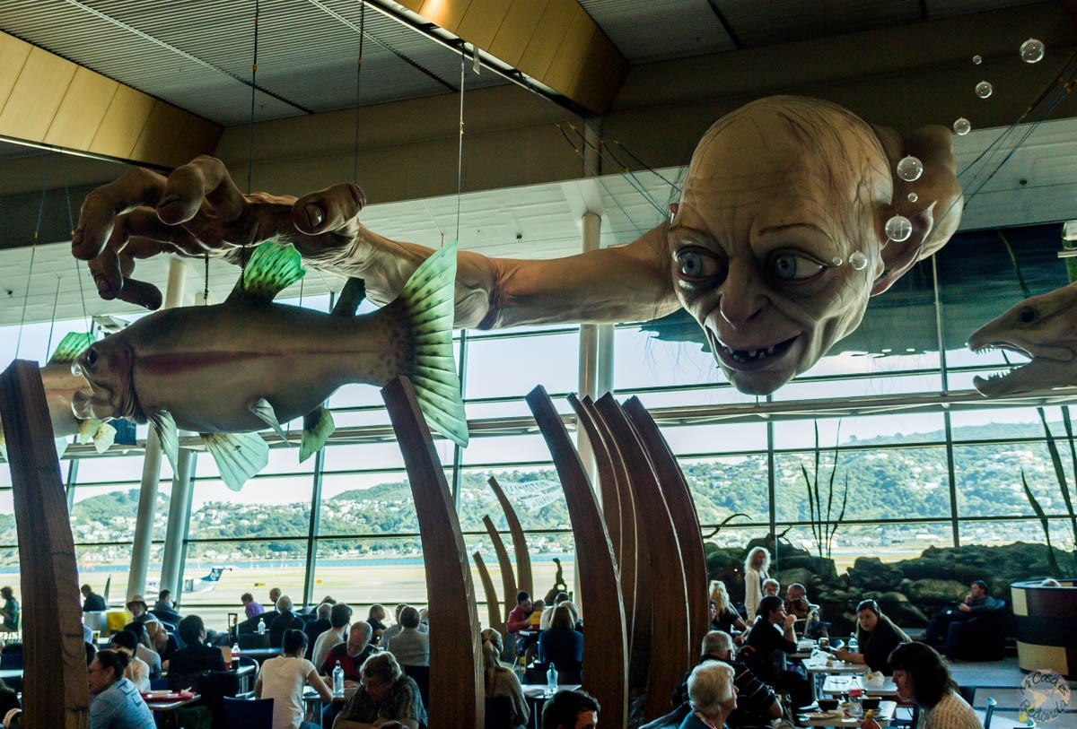 Gollum también come en el aeropuerto de Wellington