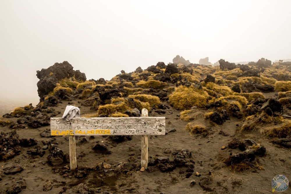 La niebla YA está aquí, Tongariro Alpine Crossing