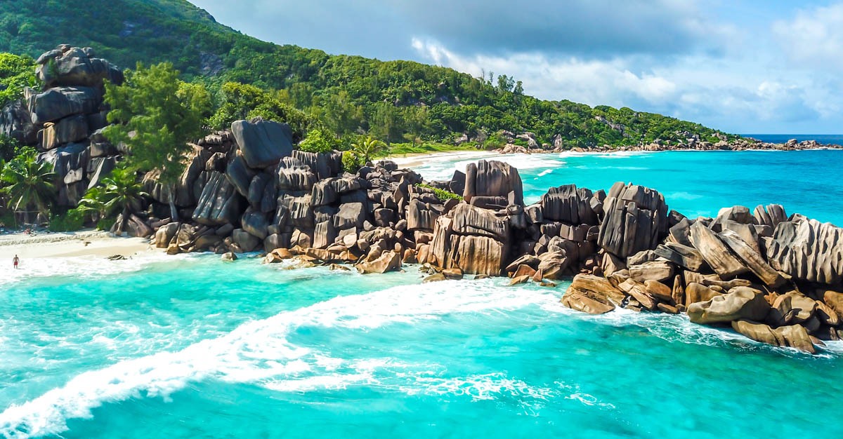 Formaciones graníticas en las playas de La Digue, Seychelles