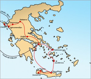 Grecia - Ruta Mapa Ruta Grecia