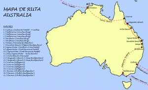 Ruta Australia mapa ruta australia