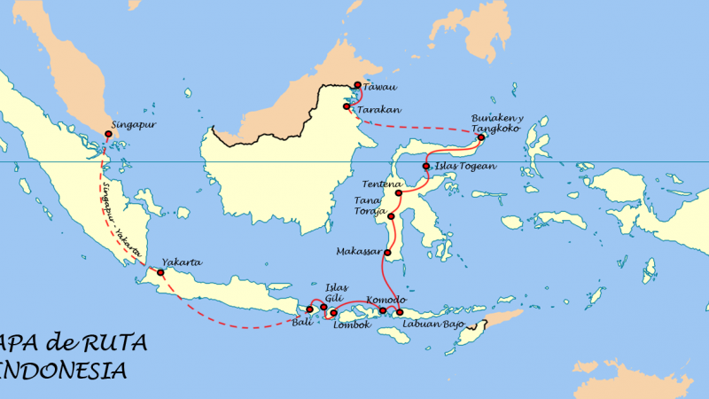 Mapa de Ruta Indonesia