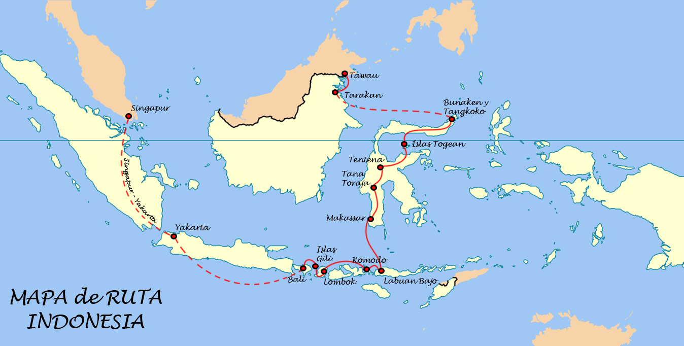 Mapa de Ruta Indonesia